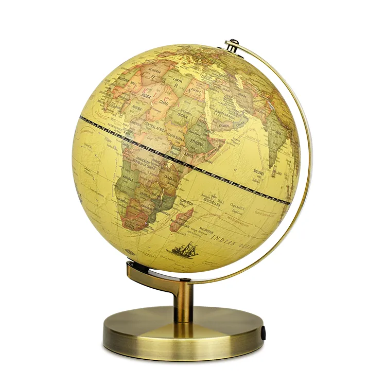22.8CM All-Metal Desktop Globe (Model: Antique Series) detail view 2