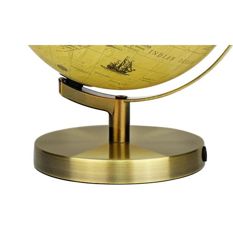 22.8CM All-Metal Desktop Globe (Model: Antique Series) detail view 3