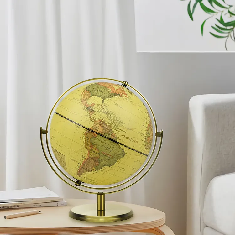 20CM  Full-Swing Meridain Antique World Globe - World Globe