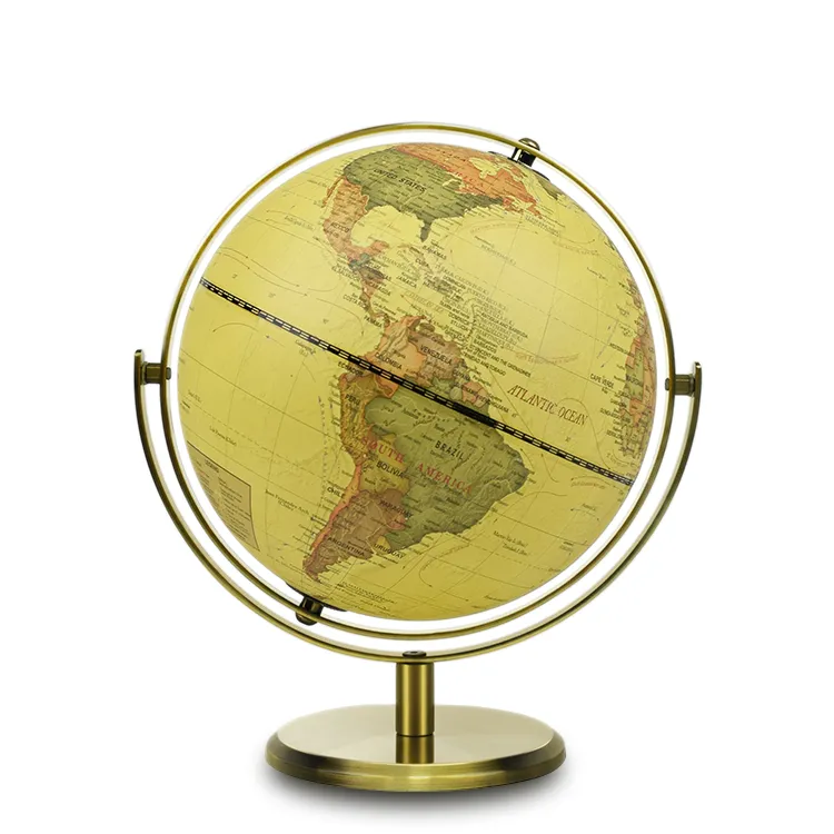 20CM  Full-Swing Meridain Antique World Globe detail view 2